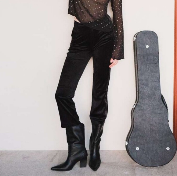 Black Velvet pants - Picture 2 of 13